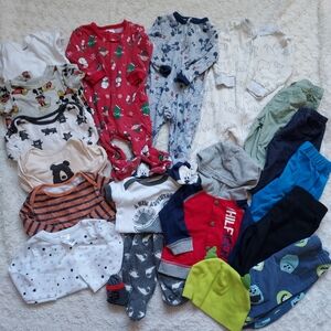 Bundle (19 pcs) 3-6mo Baby Boy Cold Weather Clothes Fall Time